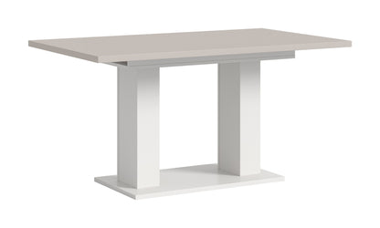 Table de salle à manger MOTION (L/H/P : env. 150/76/90 cm) en blanc/cachemire