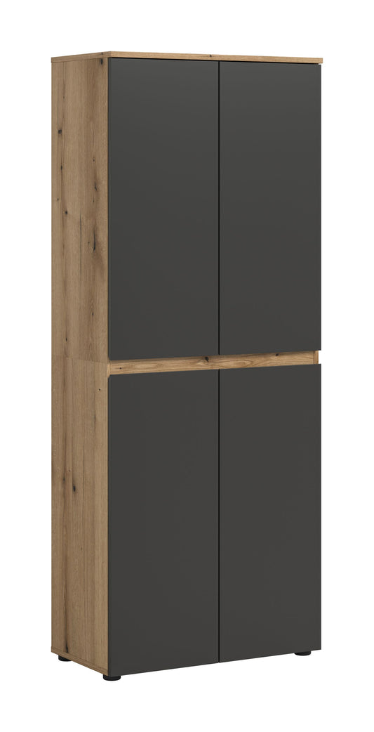 Armoire universelle SCARPA (L/H/P : env. 70/175/37 cm) en vert fumée/vert fumée