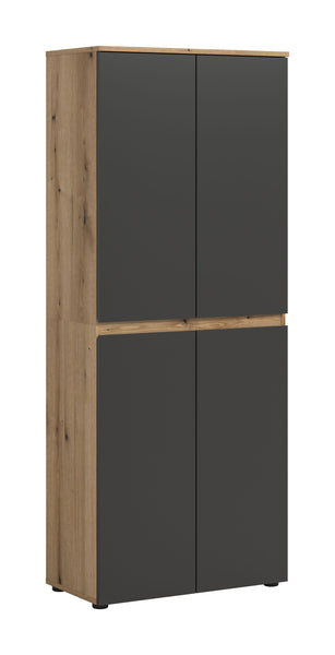 Armoire universelle SCARPA (L/H/P : env. 70/175/37 cm) en vert fumée/vert fumée