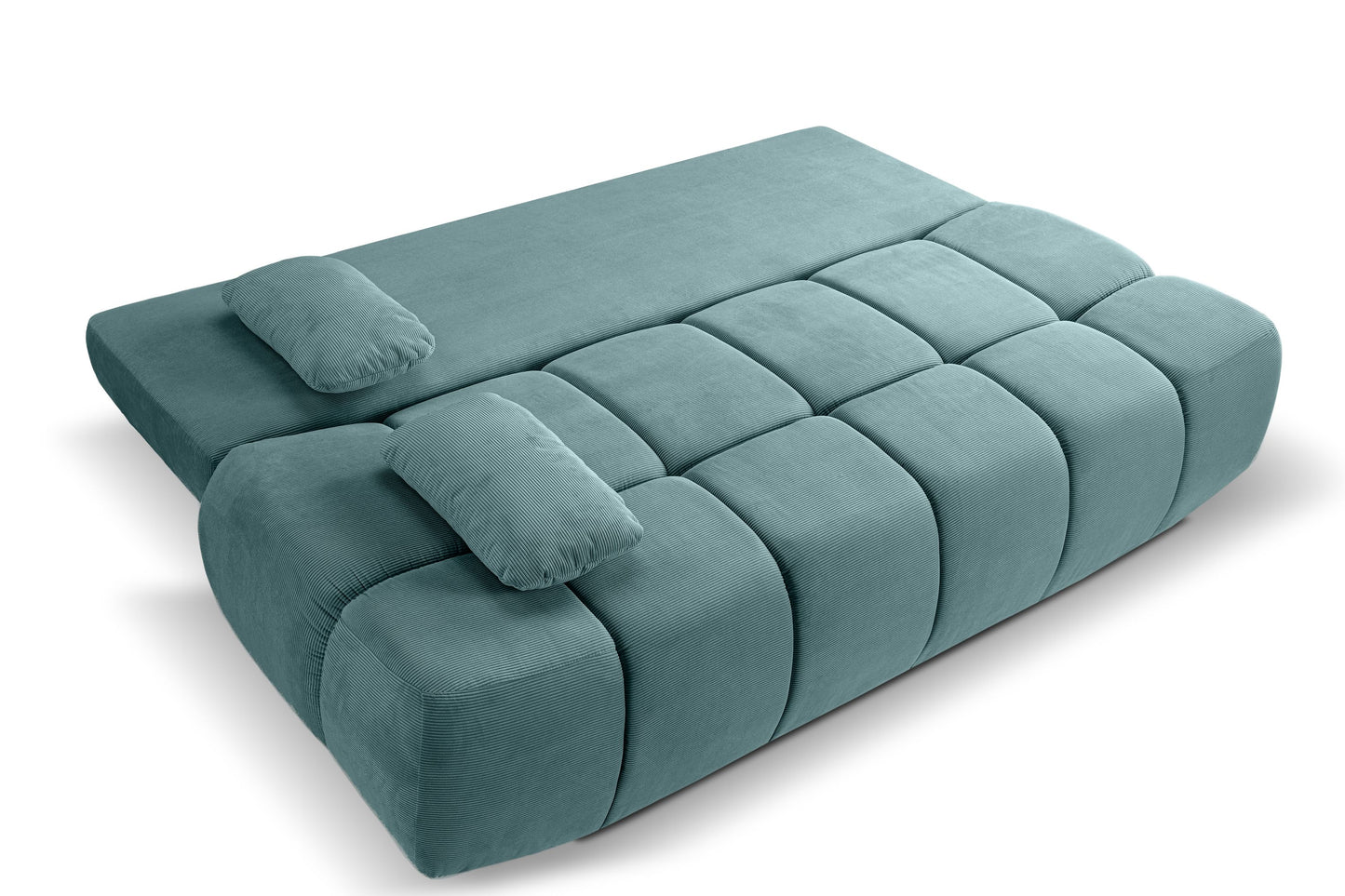 Canapé convertible Lauder – Canapé tendance en velours côtelé avec fonction couchage