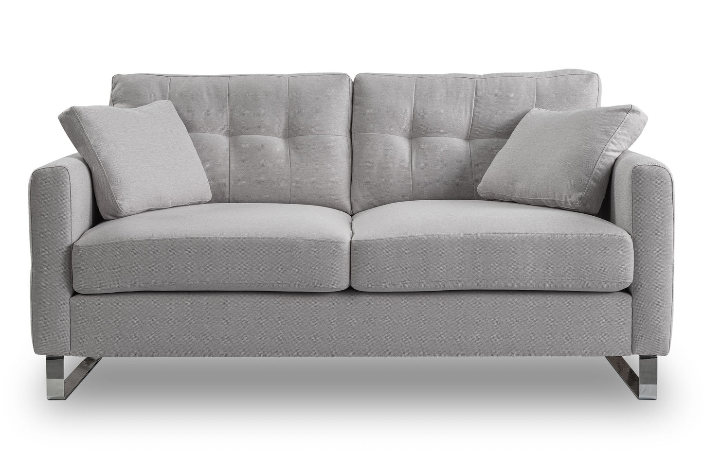 Canapé 2 places moderne Hera – Canapé 2 places moderne avec revêtement en tissu plat