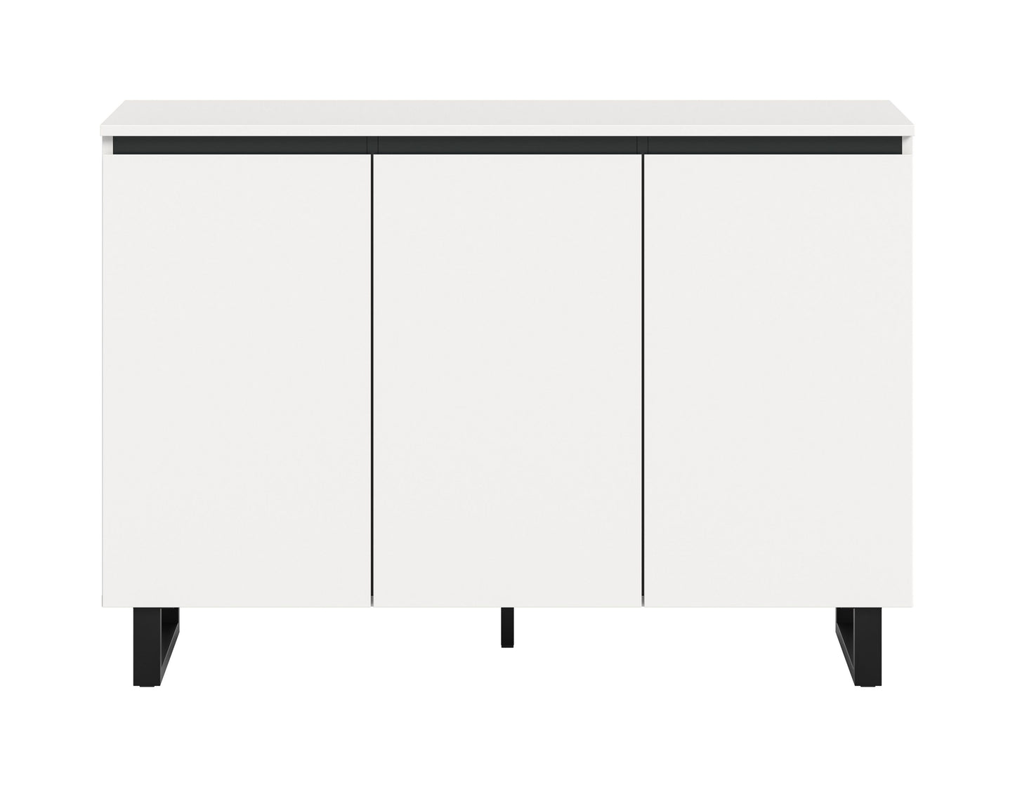 Buffet TOMASA (L/H/P : env. 120/84/36 cm) en imitation Chêne Evoke/imitation Chêne Evoke