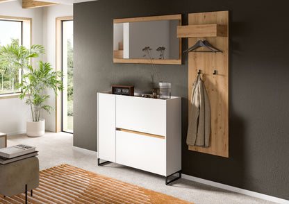 Ensemble de meubles d'entrée DRIVE (L/H/P : env. 175/192/32 cm) en sauge/sauge