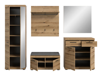 Homes & Jones Garderobe 5-tlg., Garderobenkomplettset, Dielenmöbel-Flurmöbel