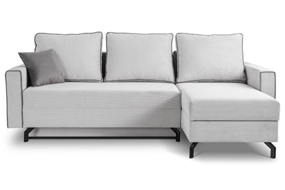 Canapé-lit Marti – Canapé moderne en velours côtelé avec fonction couchage