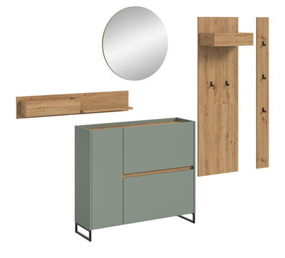 Homes & Jones Garderobe 5-tlg., Garderobenkomplettset, Dielenmöbel-Flurmöbel