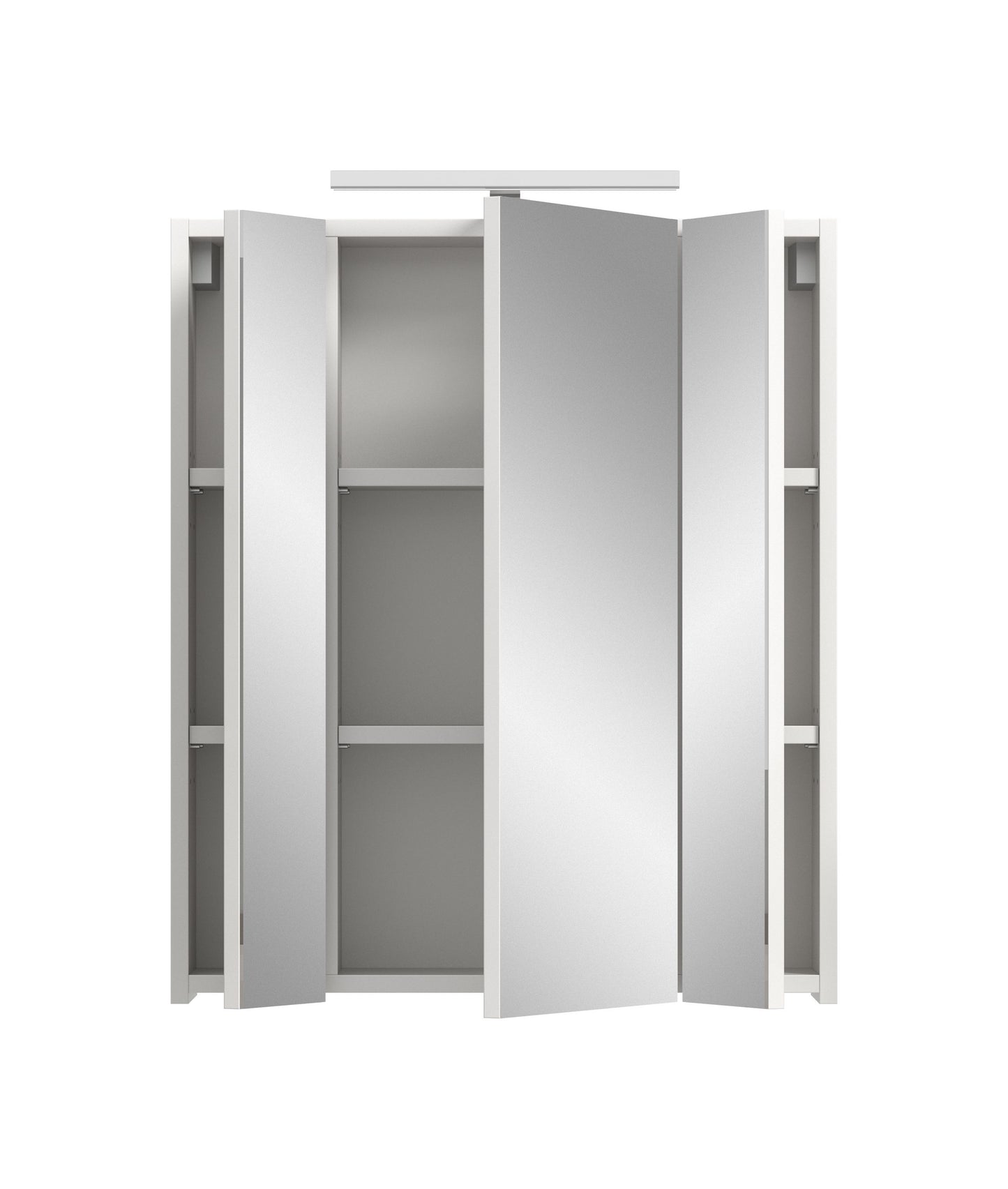 Armoire de toilette avec éclairage ICE (L/H/P : env. 60/70/18 cm) en imitation chêne Nox/noir mat