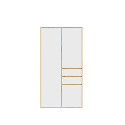 Homes & Jones Kleiderschrank 100 cm, Jugendzimmerschrank mit Schubladen