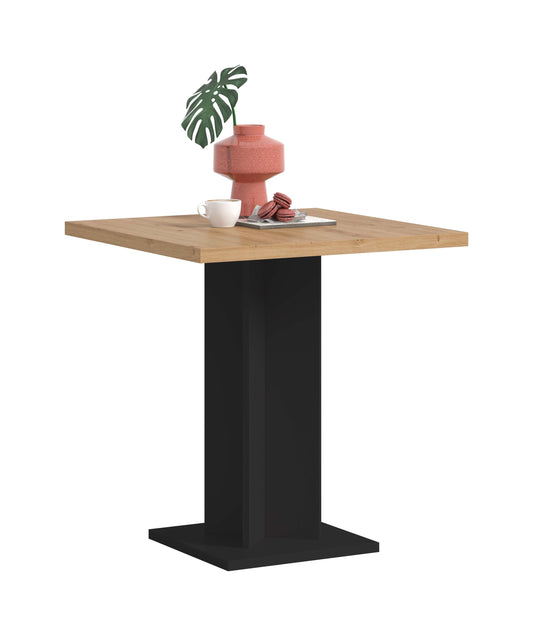 Esstisch GUSTAV (B/H/T: ca. 70/76/70 cm) in weiß/Artisan Eiche Nachbildung