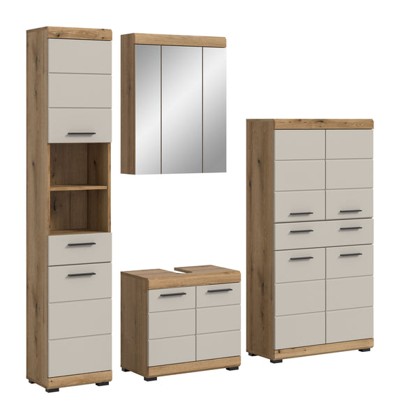 Bad-Set SCOUT (B/H/T: ca. 201/191/34 cm) in Evoak Oak Nachbildung/-