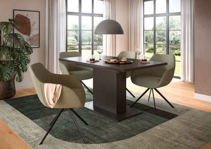 Homes & Jones Esstisch 150x76x90 cm, Esszimmertisch-Tisch mit Säulen Gestell