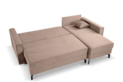Canapé-lit Marti – Canapé moderne en velours côtelé avec fonction couchage