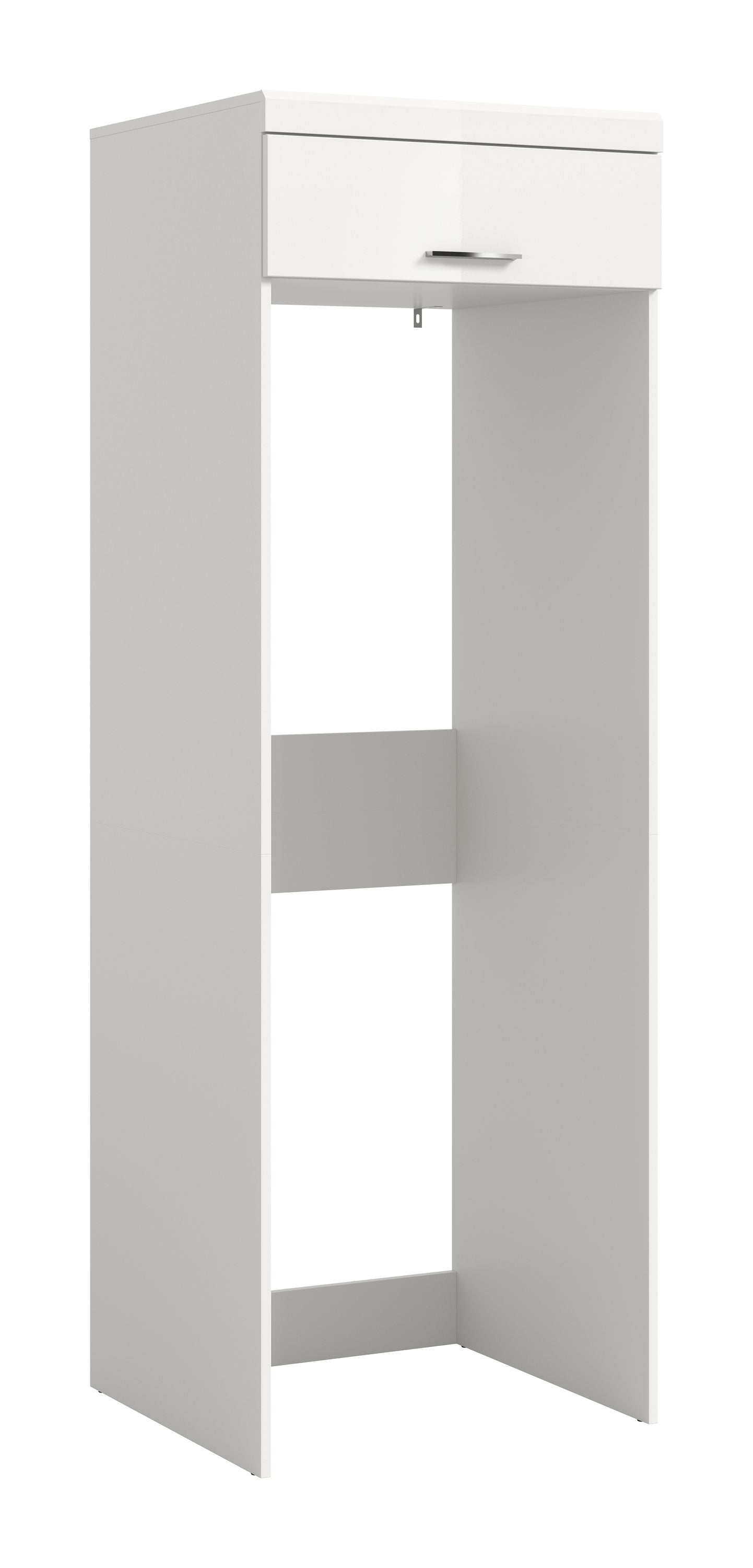 Scout Waschmaschinenschrank  (B/H/T: 66x200x68 cm) in Weiß hochglanz und Weiß