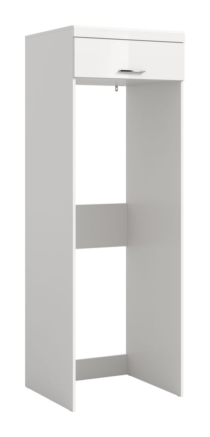 Scout Waschmaschinenschrank  (B/H/T: 66x200x68 cm) in Weiß hochglanz und Weiß