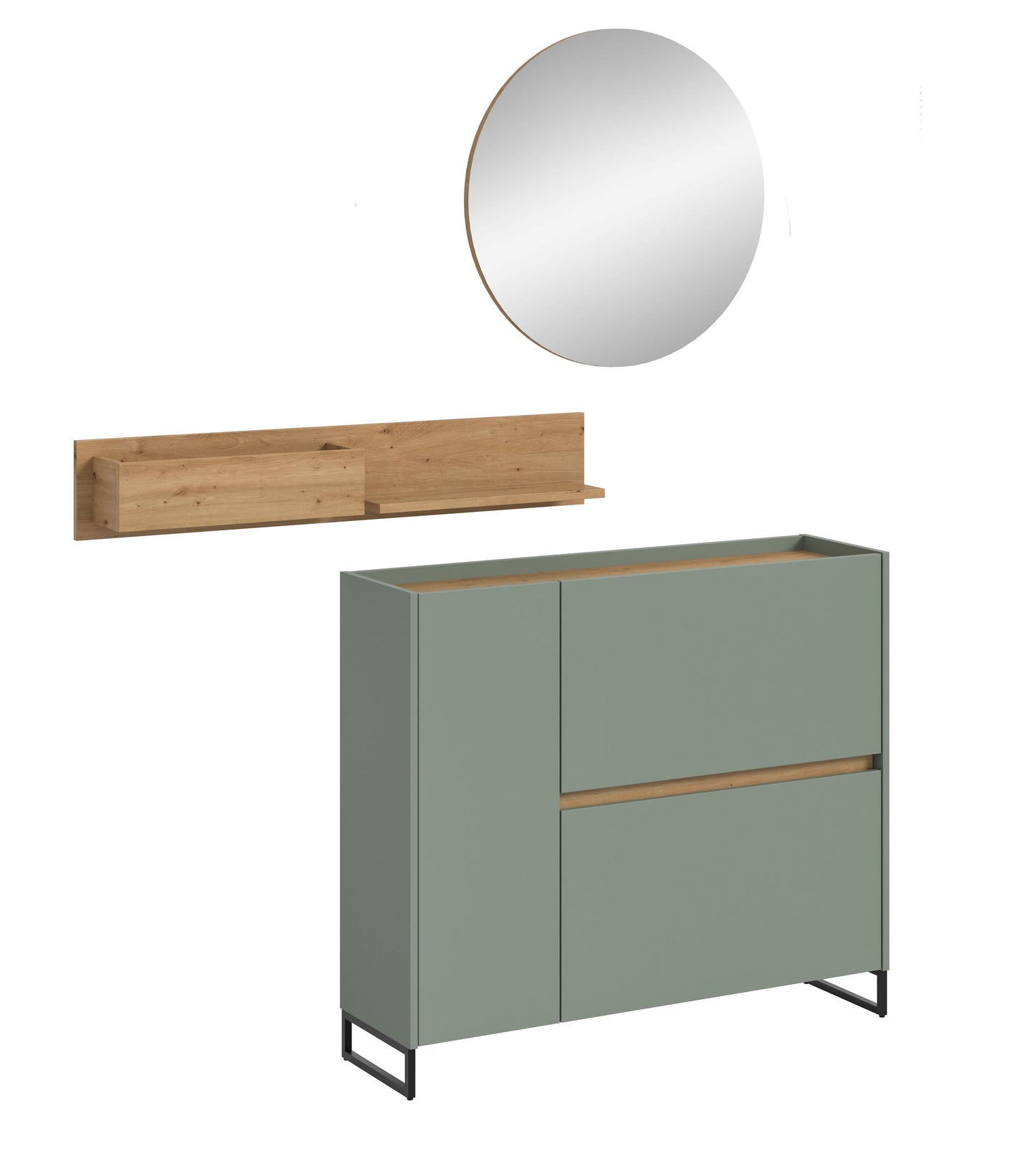 Homes & Jones Garderobe 3-tlg., Garderobenset, Dielenmöbel-Flurmöbel