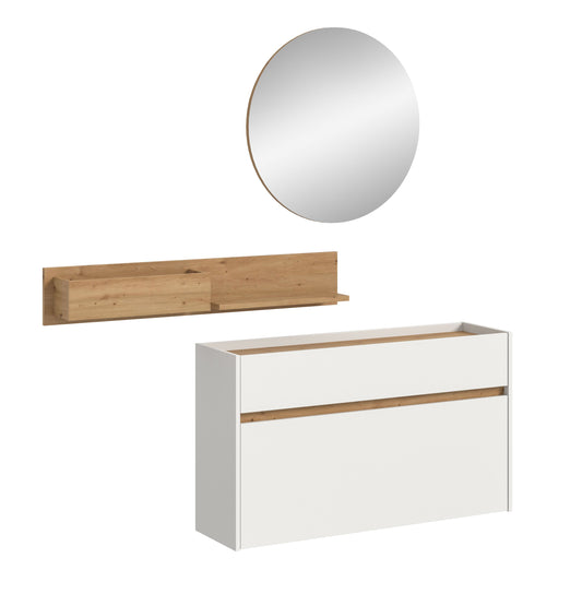 Ensemble de vestiaire DRIVE (L/H/P : env. 140/197/32 cm) en sauge/sauge