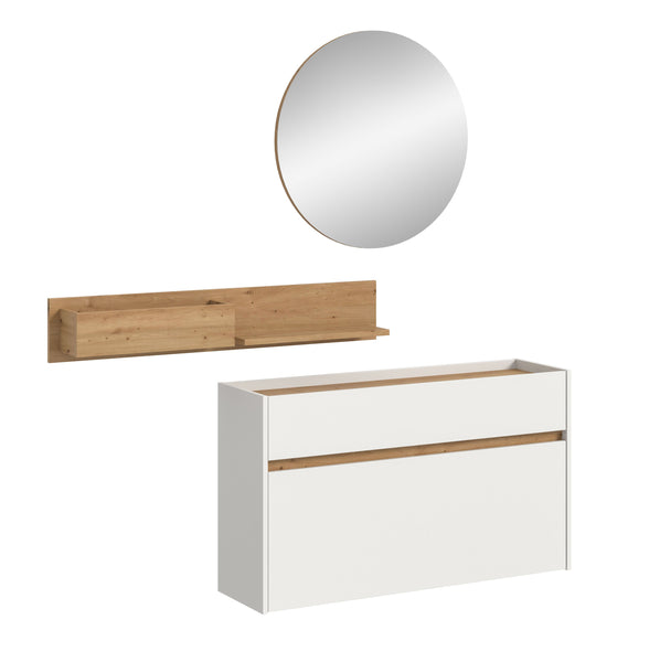 Ensemble de vestiaire DRIVE (L/H/P : env. 140/197/32 cm) en sauge/sauge