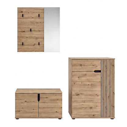 Keno Garderobenkombination (B/H/T: 175x191x37 cm) in Artisan Eiche Nachbildung