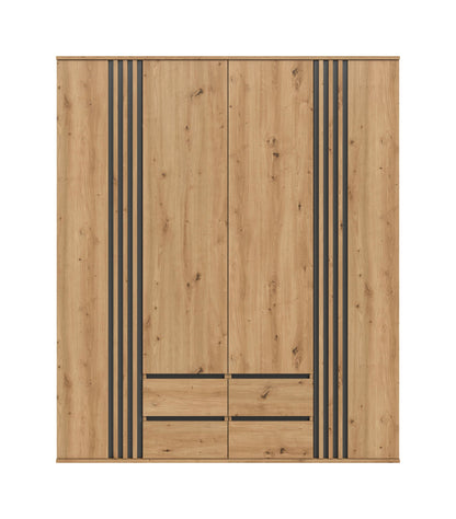 Homes & Jones Kleiderschrank 2-tlg., Schlafzimmerschrank 2x je 80 cm breit, 160 cm