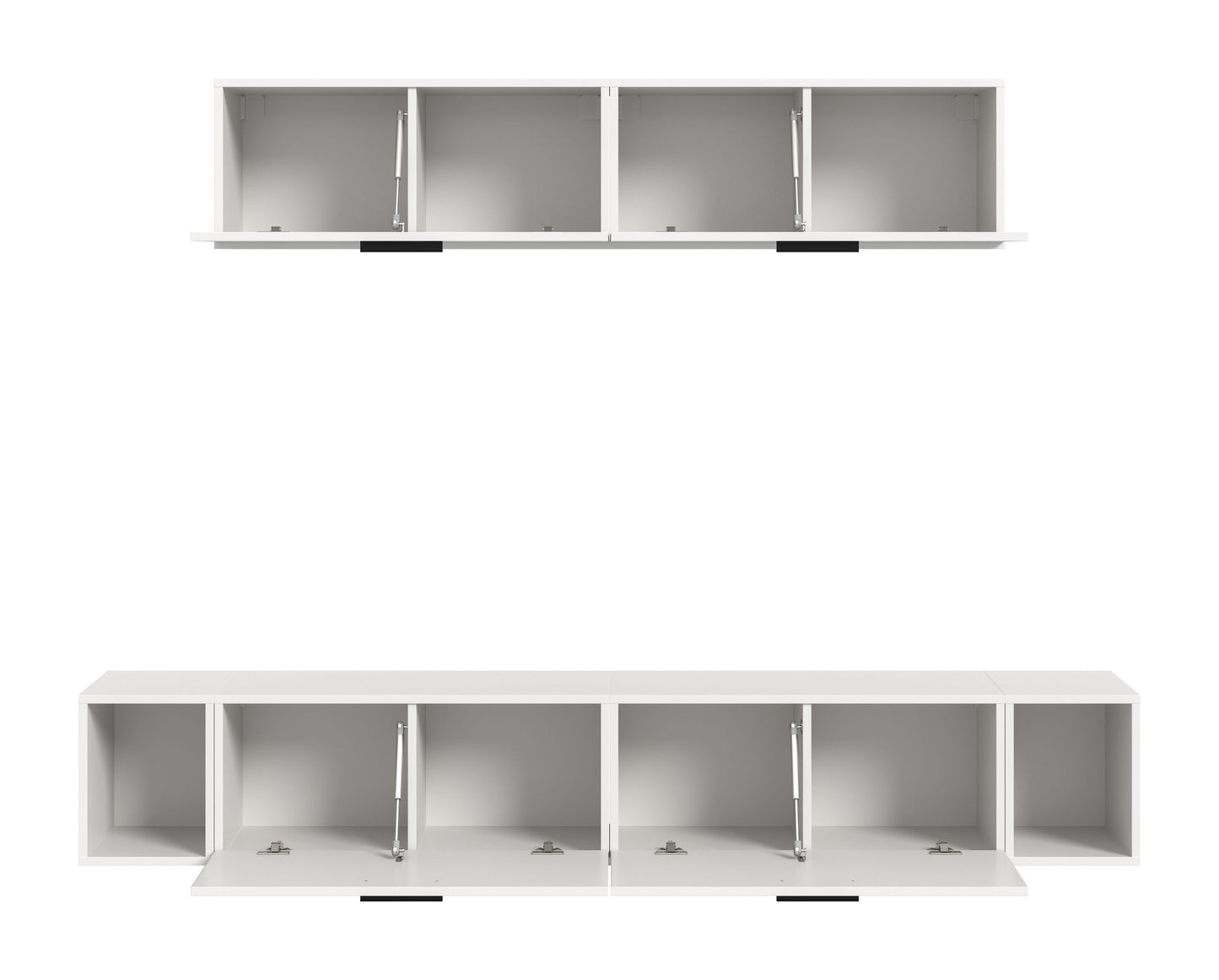 Homes & Jones Wohnwand 2-tlg. TV Möbel Modular Lowboard, Wohnzimmerschrank