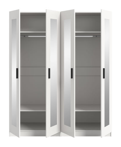 Homes & Jones Kleiderschrank 2-tlg., Schlafzimmerschrank 2x je 80 cm breit, 160 cm