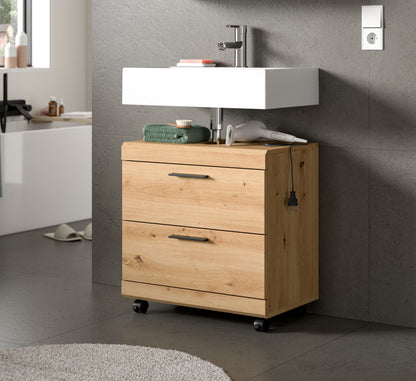Homes & Jones Waschbeckenunterschrank auf Rollen, Schrank easy to handle