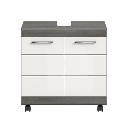 Homes & Jones Waschbeckenunterschrank auf Rollen, Schrank easy to handle