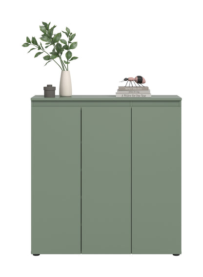 Meuble universel SCARPA (L/H/P : env. 105/111/37 cm) en vert fumée/vert fumée