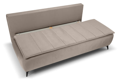 Canapé convertible Sendi – Luxueux canapé en velours avec fonction couchage