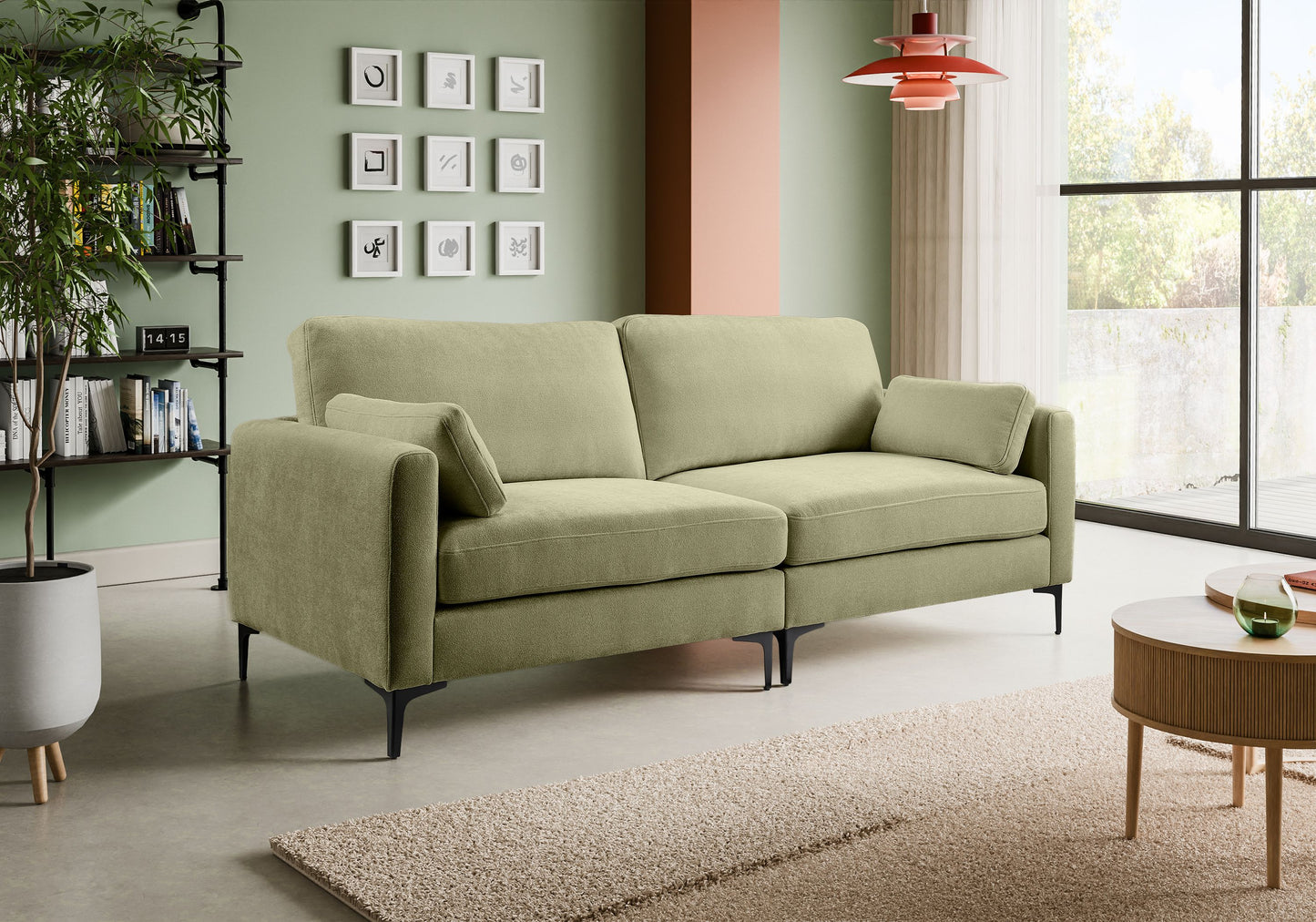 Venti Sofa – High-Quality 3.5-Seater Upholstered Sofa with Woven Fabric Cover