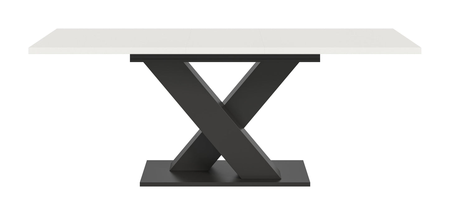 Table de salle à manger MOTION (L/H/P : env. 150/76/90 cm) en blanc/cachemire