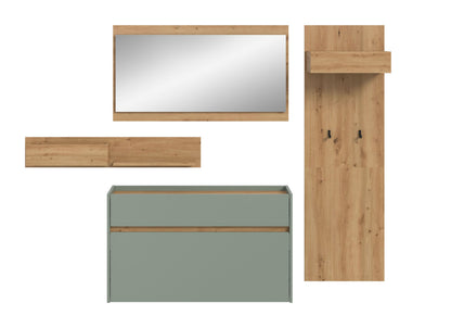 Ensemble de vestibule DRIVE (L/H/P : env. 205/192/32 cm) en sauge/sauge