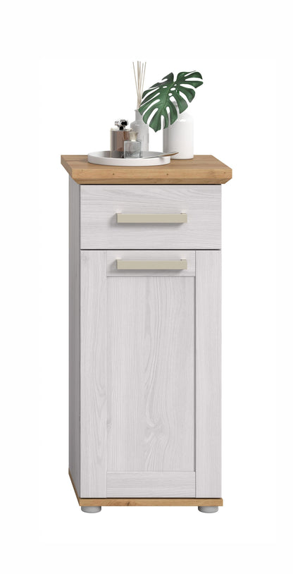 Standing cabinet VERONA (W/H/D: approx. 39/85/34 cm) in Sibiu Larch replica/Sibiu Larch replica