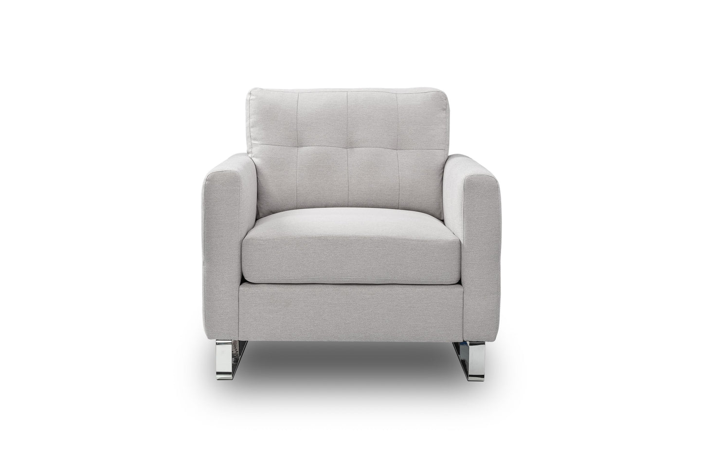 Fauteuil Hera – Fauteuil rembourré moderne avec revêtement en tissu plat