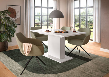 Homes & Jones Esstisch 150x76x90 cm, Esszimmertisch-Tisch mit Säulen Gestell