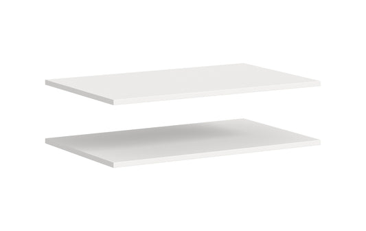 2-piece shelf set ACCESSORIES (W/H/D: approx. 76.5/2/48 cm) in white/--