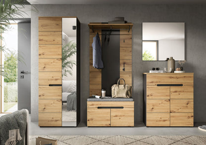Homes & Jones Garderoben Set 6-tlg., Flurmöbelkomplett Set, Dielenkomplettset