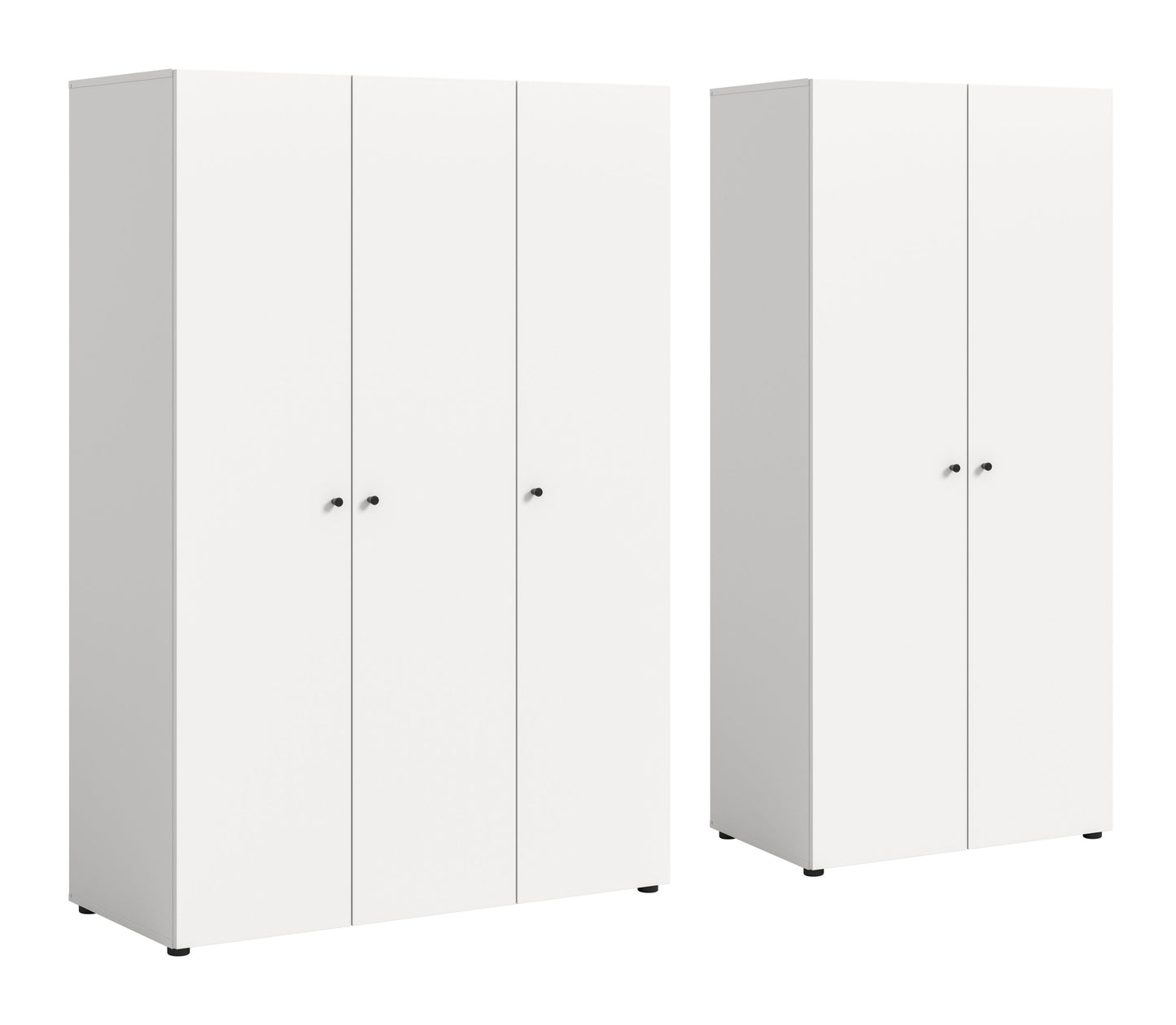 Combinaison d'armoires DARWIN (L/H/P : env. 200/176/51 cm) en anthracite/anthracite