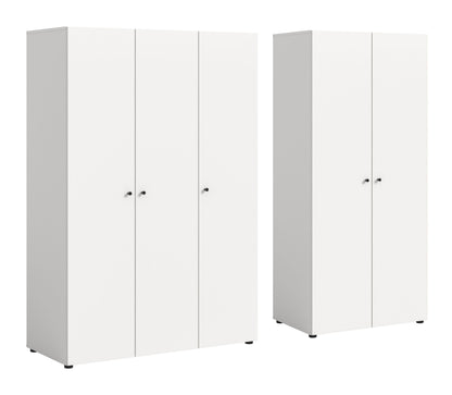 Combinaison d'armoires DARWIN (L/H/P : env. 200/176/51 cm) en anthracite/anthracite