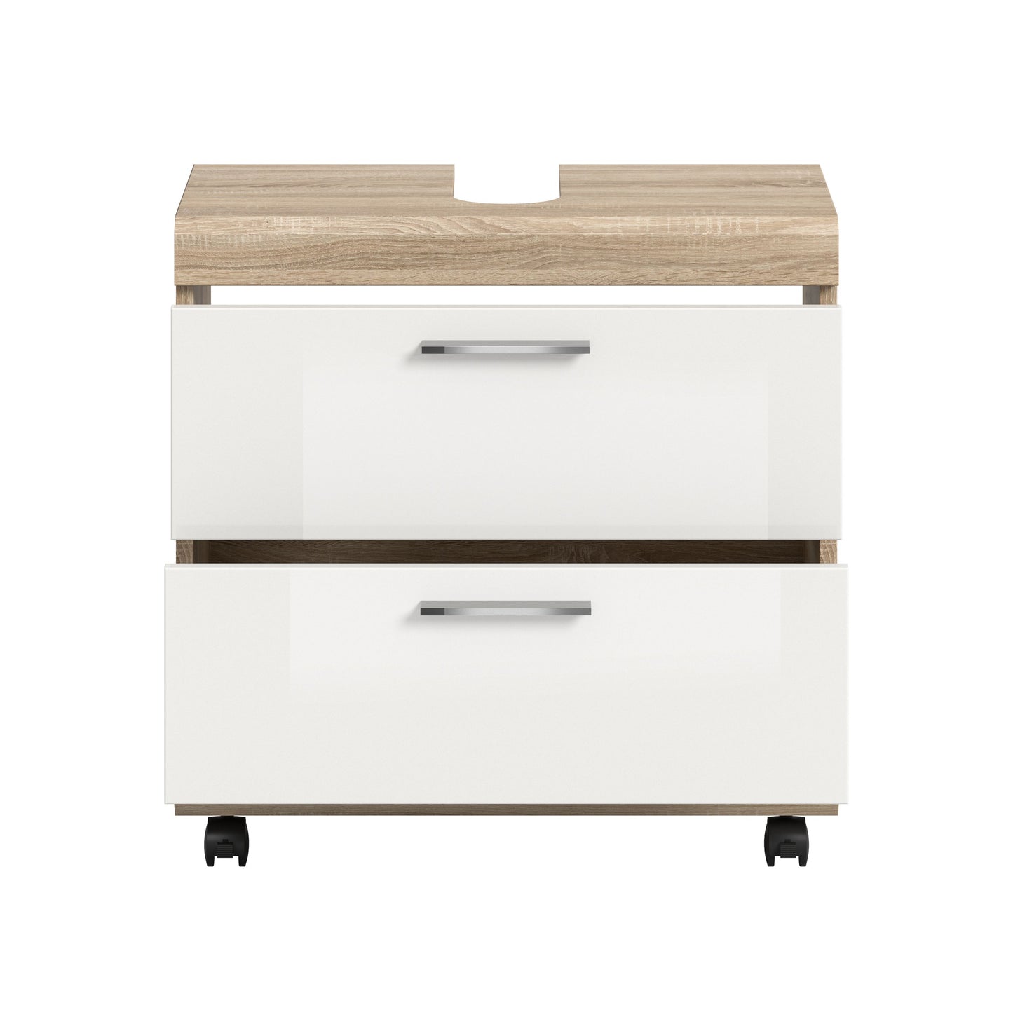 Homes & Jones Waschbeckenunterschrank auf Rollen, Schrank easy to handle