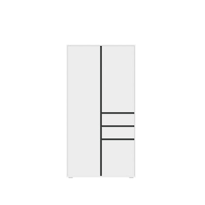 Homes & Jones Kleiderschrank 100 cm, Jugendzimmerschrank mit Schubladen