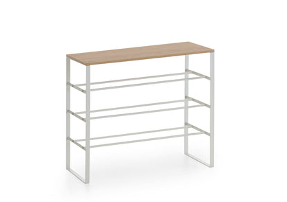 Susi Shoe Rack with 4 Tiers - Open Shoe Rack Made of Wood and Metal
