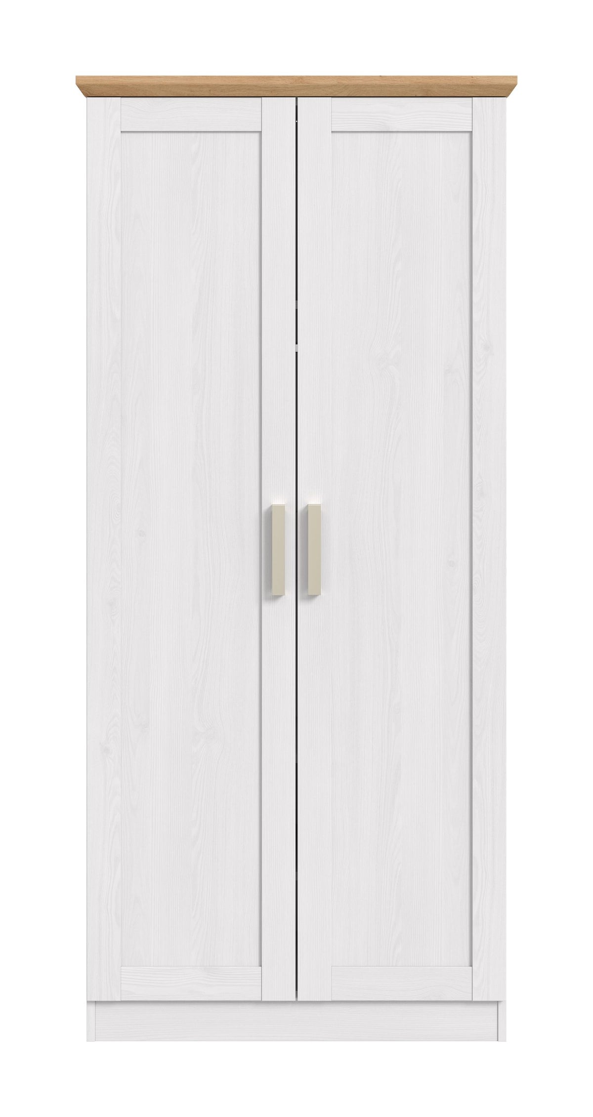 Wardrobe 2-door FLORENZ (W/H/D: approx. 84/185/54 cm) in Sibiu Larch finish/Sibiu Larch finish