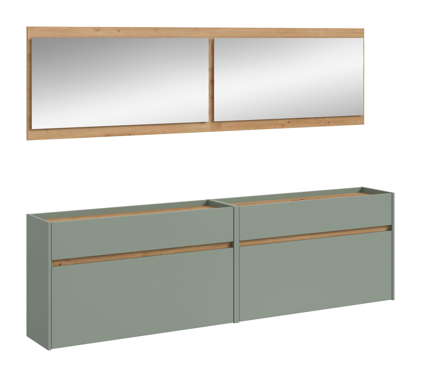 Homes & Jones Garderobe 4-tlg., Garderobenkomplettset, Dielenmöbel-Flurmöbel
