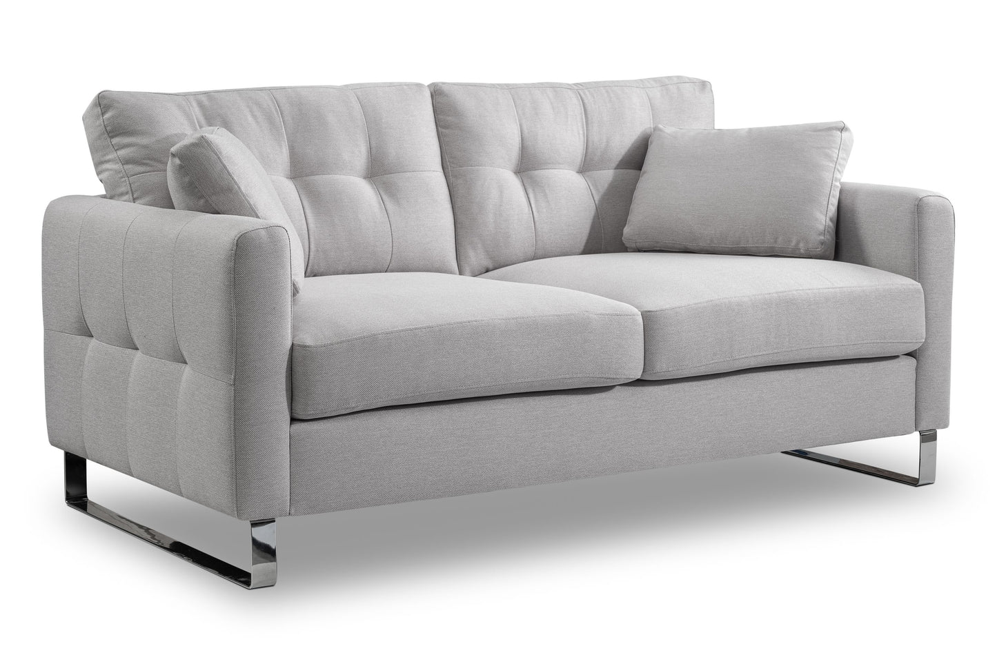 Canapé 2 places moderne Hera – Canapé 2 places moderne avec revêtement en tissu plat