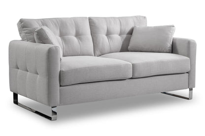 Canapé 2 places moderne Hera – Canapé 2 places moderne avec revêtement en tissu plat