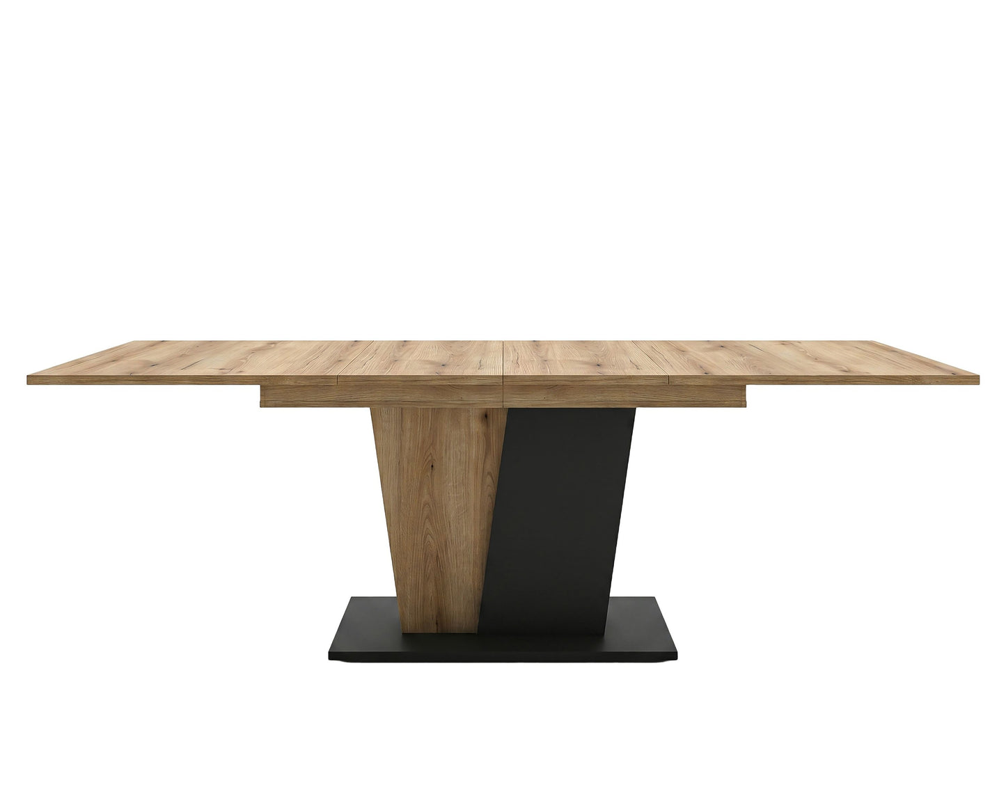 Molina Esstisch  (B/H/T: 150x76x90 cm) in Evoke Oak Nachbildung und Basalt grau