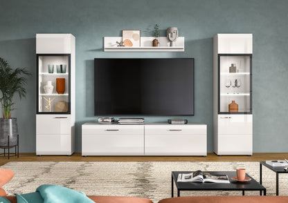 Homes & Jones Wohnwand 4-tlg., TV Möbel Anbauwand, TV bis 70 Zoll geeignet
