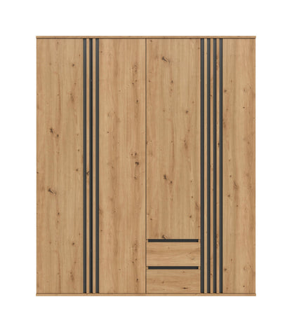 Homes & Jones Kleiderschrank 2-tlg., Schlafzimmerschrank 2x je 80 cm breit, 160 cm