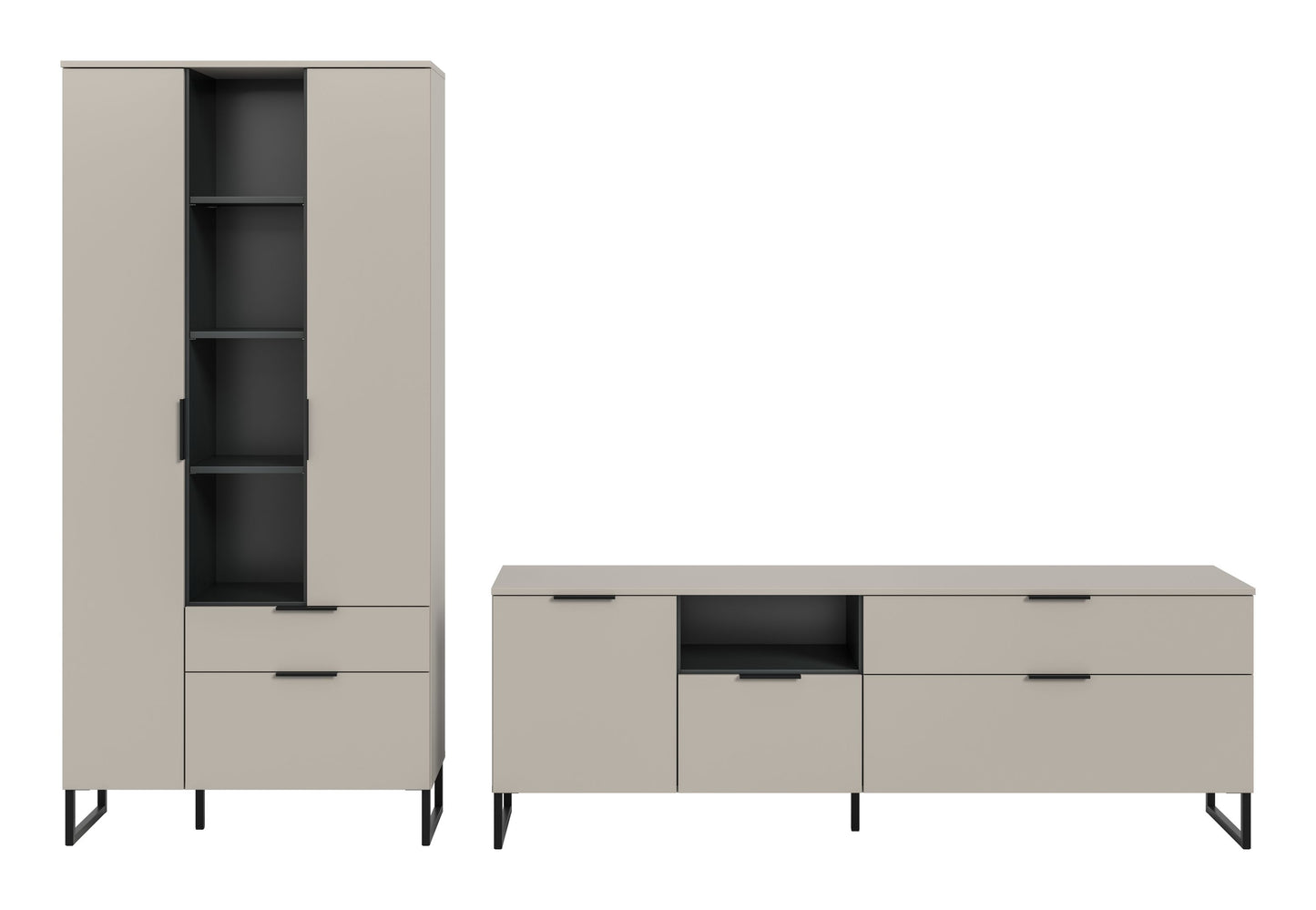 Combinaison murale NOIDA (L/H/P : env. 290/192/41 cm) en cachemire/cachemire